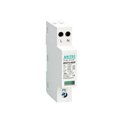 BR-40DP 2P Elektrik Dalgalanma Koruma Cihazı tip 3 spd 275V 40kA yıldırımdan korunma