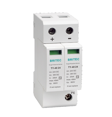 TY-40 24 24v Güneş Aşınma Koruma Cihazı Tip 2 Aşınma Baskıcısı Aşınma Koruma DC SPD