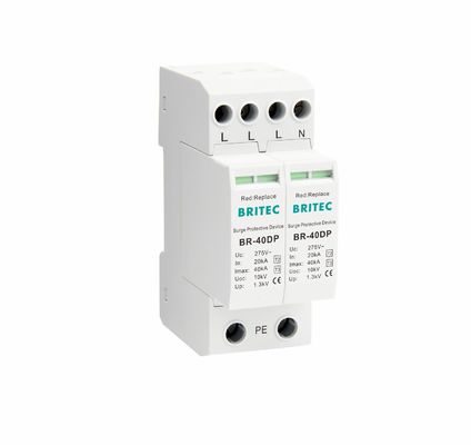 BR-275 40DP 4 275v Voltaj Değerlendirmesi Aşırı Gerilim Koruma Cihazı Tip 3 SPD Tip 2 ve 3 SPD Tip 2 ve 3 SPD