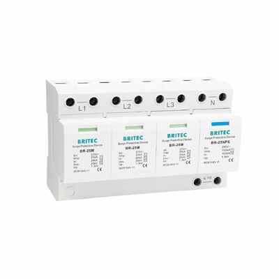 BR-25M 3+1 150V 275V 320V 440V Aşırı Gerilim Koruma Cihazı Aşırı Gerilim Tipi 1 aşırı gerilim koruması SPD Tedarikçi üç fazlı güç aşırı gerilim koruyucu Überspannungsableiter
