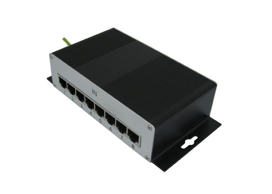 RJ45 8 Port Ethernet Dalgalanma Koruma Cihazları Cat6 IEC61643-21 Standardı