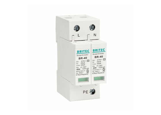 Tek Fazlı Tip 2 Aşırı Gerilim Koruma Cihazı Yıldırım Parafudr