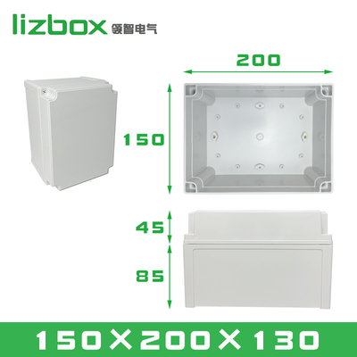 TY-8025085 Dış Elektrikli Bağlantı Kutuları ABS Plastik Proje IP66 Çapraz Bağlantı Değiştirme Kutusu