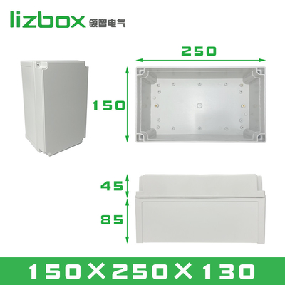 TY-8025085 Dış Elektrikli Bağlantı Kutuları ABS Plastik Proje IP66 Çapraz Bağlantı Değiştirme Kutusu