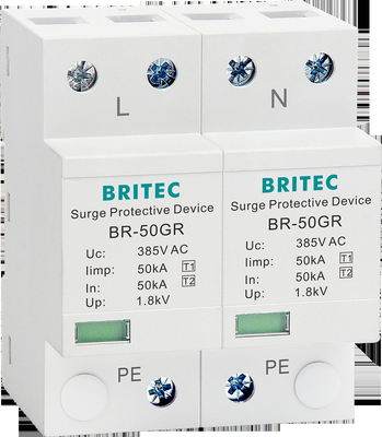 BR-50GR 1+1 Ac Aşırı Gerilim Koruma Cihazı spd t1 Parafudrlar gök gürültüsü koruması