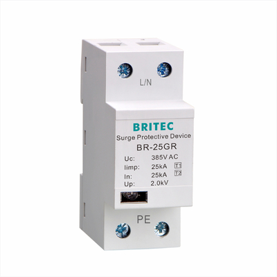 BR-25GR 48V Sınıf I Alçak Gerilim Paratoner 25kA 48V SPD Dalgalanma Filtresi yıldırım koruyucu