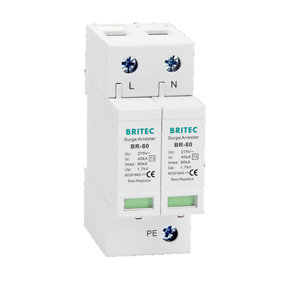 BR-80 2P Şiddet Koruma Aygıtı SPD 275v şimşek koruyucu şimşek koruyucu