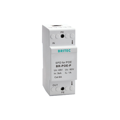 BR-POE-P Sinyal artış engelleyici poe ethernet Çin veri artış koruyucusu cat 6 48v ethernet artış koruma cihazları