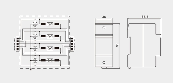 BR-POE-P Sinyal artış engelleyici poe ethernet Çin veri artış koruyucusu cat 6 48v ethernet artış koruma cihazları