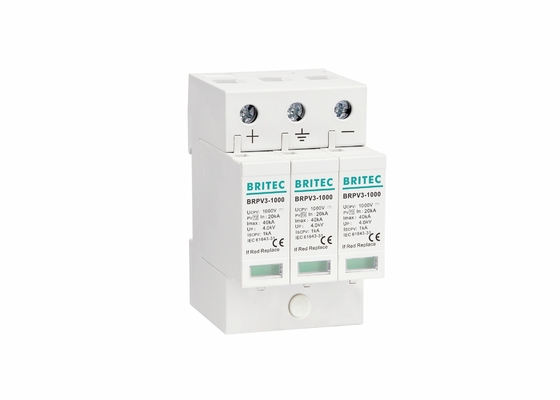 Güneş SPD 1000V Dalgalanma Koruyucusu DC 40kA Güç Geçici Gerilim Bastırma