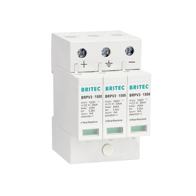 BRPV3-1000-5 T1 50kA DC 1000V 5kA pv artış engelleyici Güneş artış koruma cihazı t1 t2 dc SPD Fotovoltaik SPD'ler