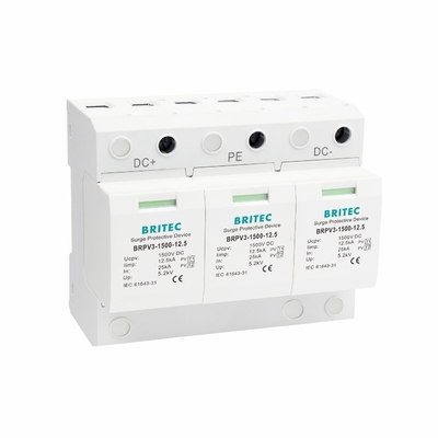 BRPV3-1500-12.5 DC SPD 12.5ka pv dalgalanma engelleyici 1500V DC SPD dalgalanma koruması t1 t2 dc