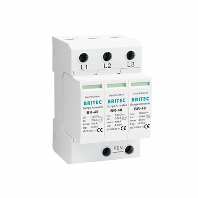 BR-40 1000 3P Tip 2 Aşınma Koruyucusu 690V/1000V 3 fazlı aşınma koruma cihazı SPD