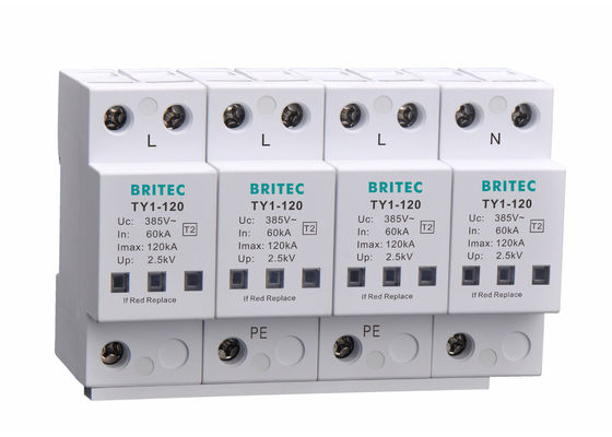 3 Faz 120ka 385V Elektrik Tipi 2 Aşırı Gerilim Koruma Cihazı AC Dalgalanma Koruyucu
