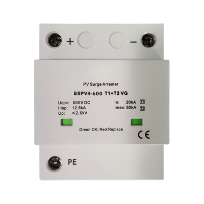 BRPV3-1000 T1 50ka DC 1000V 12.5ka pv artış engelleyici Güneş artış koruma cihazı Fotovoltaik SPD'ler