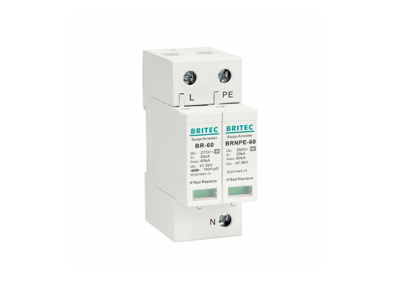 BR-60 1+1 Tip 2 Aşınma Koruyucu Yıldırım Koruma Aygıtı 60KA Sınıf C
