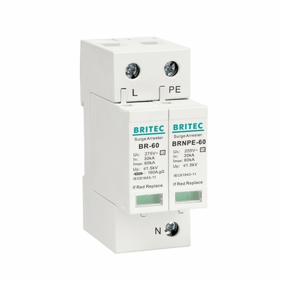 BR275-60 3P SPD 60kA CE TUV Tip 2 Şiddet artışı koruma cihazı 275v şimşek artışı koruyucu