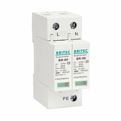 BR275-60 3P+1 60kA Tip 2 Aşırı Gerilim Koruma Cihazı SPD yıldırım koruma cihazı