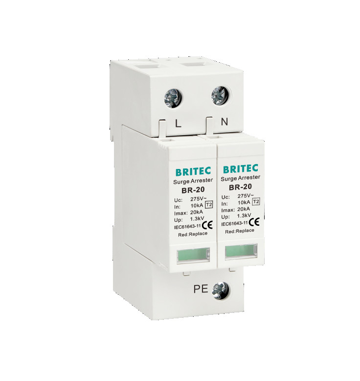 BR-20 2P 20kA Tip 2 Aşırı Gerilim Koruma Cihazı Tek Fazlı Spd Paratoner