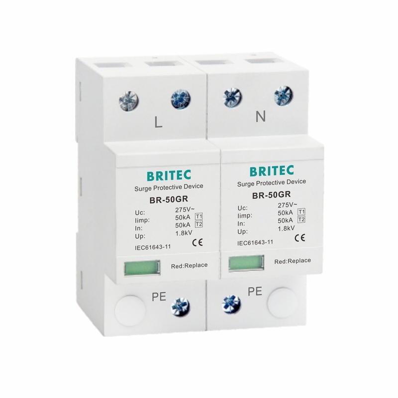 Sınıf I Güç Parafudr 10/350 50KA Tek Faz 150V / 275V / 320V