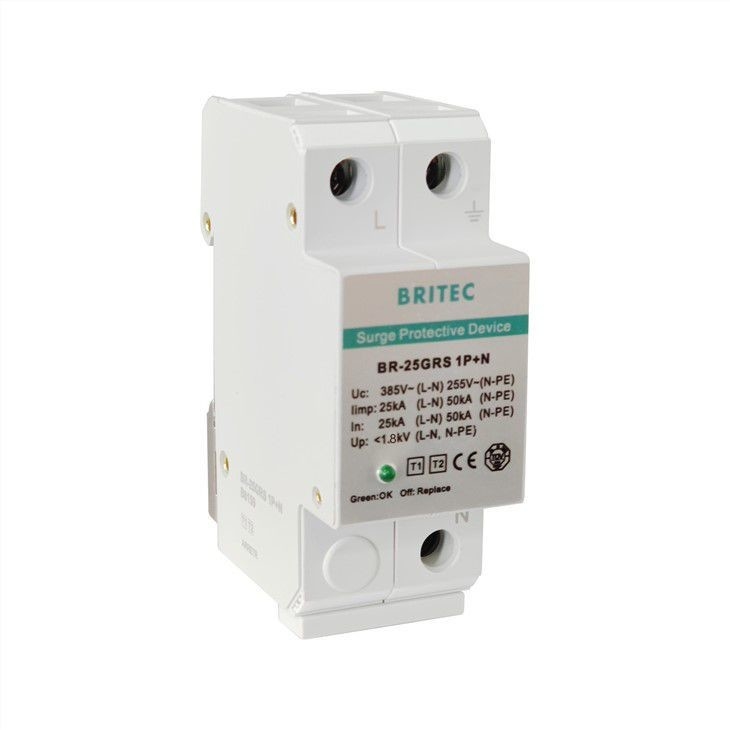 25KA 275V Tip 1 Aşırı Gerilim Koruyucu AC Koruma BR-25GRS 1+1