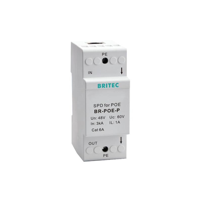 BR-POE-P Sinyal artış engelleyici poe ethernet Çin veri artış koruyucusu cat 6 48v ethernet artış koruma cihazları