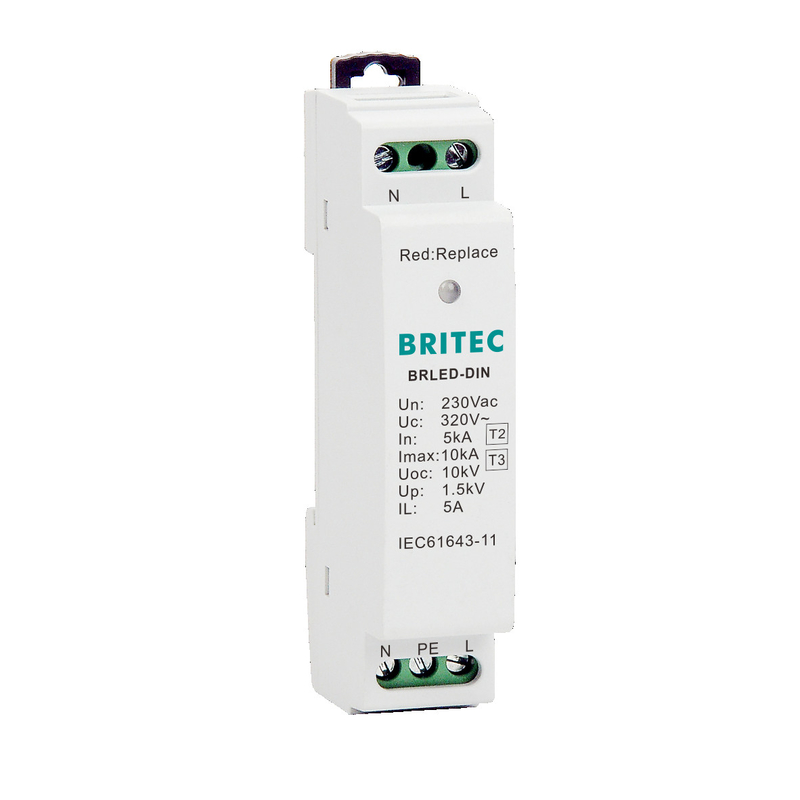 BRLED DIN LED için aşırı koruyucular Çin LED aşırı koruyucu cihaz fabrikası