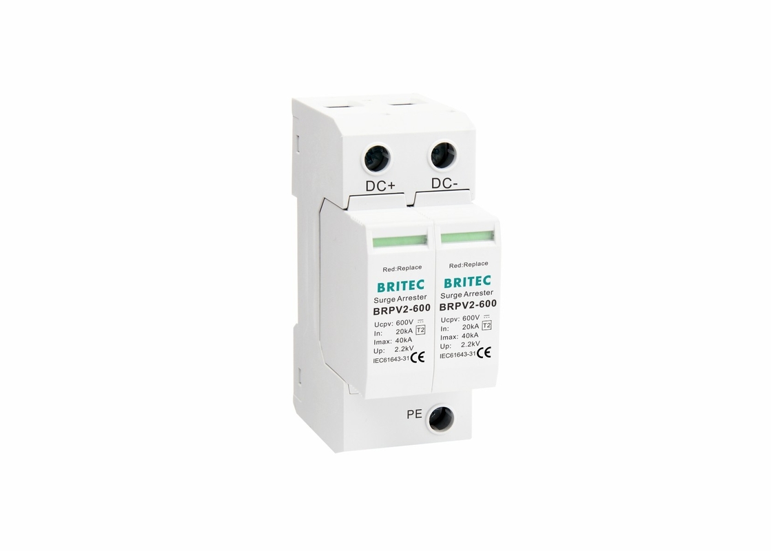 DC 600V Aşırı Gerilim Koruma Cihazı PV Solar SPD Tip 2 TUV Sertifikalı