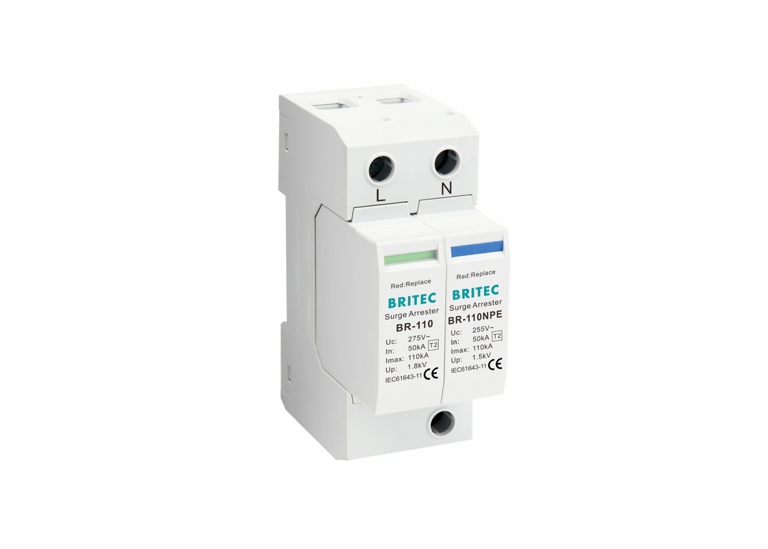 IP20 Tip 2 Aşınma Koruyucu Aşınma koruyucu cihazı SPD 110kA aşınma durdurucusu