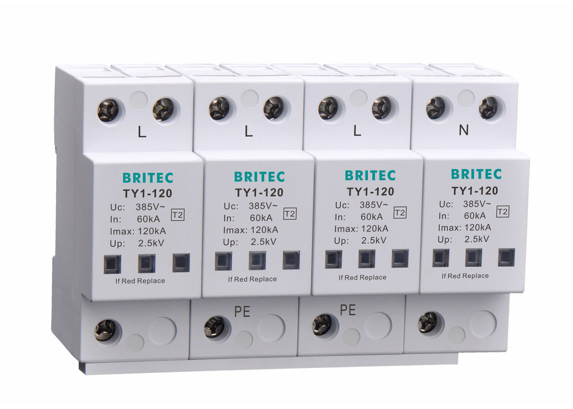 3 Faz 120ka 385V Elektrik Tipi 2 Aşırı Gerilim Koruma Cihazı AC Dalgalanma Koruyucu