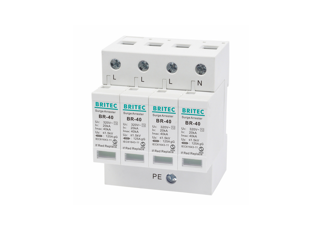40ka Aşırma Koruyucu Aygıt AC Over Voltage Lightning Arrester