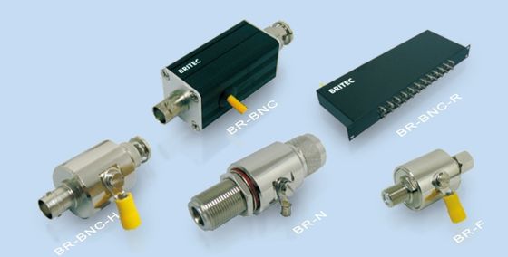 Pirinç Kaplama Nikel RF Paratoner Veri Dalgalanma Koruyucusu Yıldırım Dalgalanma