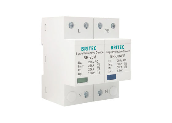 25kA Güç Tip 1 Aşınma Koruyucusu BR-25M 1+1 Düşük Voltaj 275V/255V