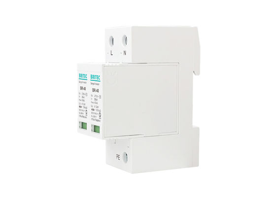 Paratoner Sınıf II Imax 40kA 2P 20-40kA DIN Ray Aşırı Gerilim Koruması