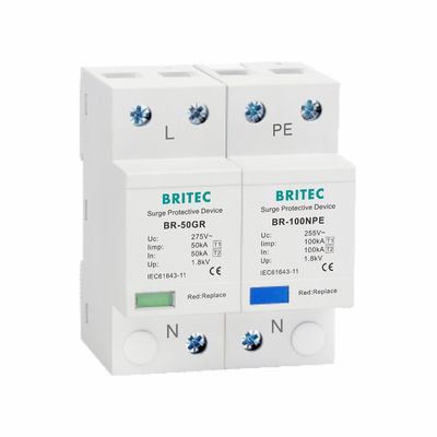 OEM Aşınma Koruyucu Iimp 50kA Sınıf B Yıldırım Koruyucu