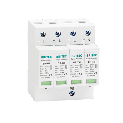 BR-7M 275 2P 275 SPD Ac Aşırı Gerilim Koruma Cihazı parafudr yıldırımdan korunma