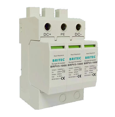 BRPV3-1500-12.5 Fotovoltaik Spd Güneş Saldırısı Koruması t1 t2 dc Aygıt PV Arrester DC 1500V