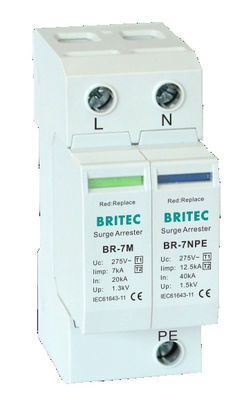 BR-7M 4P T1+T2 Aşırı basınç engelleyici B+C Spd Aşırı basınç koruma cihazı tip1 3 fazlı güç aşınma koruma spd Ü-Ableiter