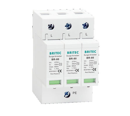 BR-80 2P Şiddet Koruma Aygıtı SPD 275v şimşek koruyucu şimşek koruyucu