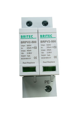 600V Type 2 / Class II PV Surge Arrester with Thermoplastic Material for Lightning Protection (Yıldırım Koruması İçin Termoplastik Malzeme)