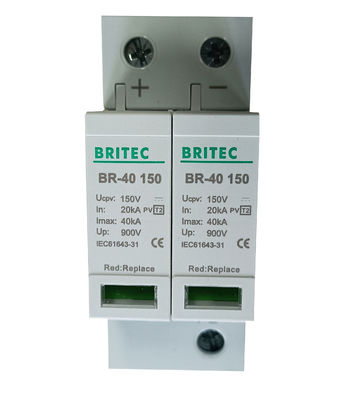 600V Type 2 / Class II PV Surge Arrester with Thermoplastic Material for Lightning Protection (Yıldırım Koruması İçin Termoplastik Malzeme)