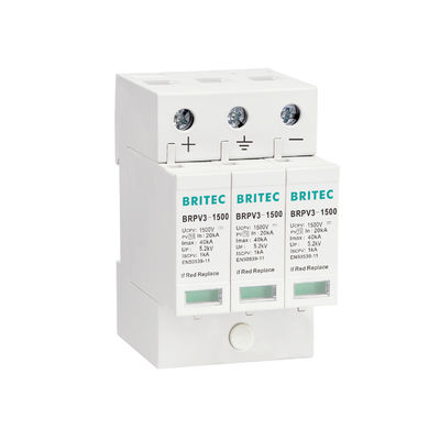 BRPV3-1000-5 T1 50kA DC 1000V 5kA Tip 1+2 PV dalgalanma koruyucu dalgalanma durduricisi güneş dalgalanma koruyucu cihazı t1 t2 dc SPD Fotovoltaik SPD'ler