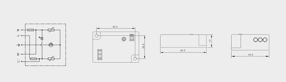 BRLED-08AST-10 Işıklandırma için artış koruyucu cihaz 10kA LED Sokak Işığı ELEKTROSTAKTIK Koruyucu LED Işıklandırma Sistemi