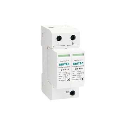 BR-110 4P OEM Tip 2 Aşınma Koruyucusu 275v Aşınma Koruma Cihazı SPD varistor kapıcı 4 kutuplu aşınma kapıcısı