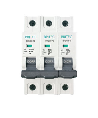 BRSCB-40 3P OEM ODM SPD Aşınma Koruma Cihazı Arka Koruyucu Spd Yedek Koruyucu