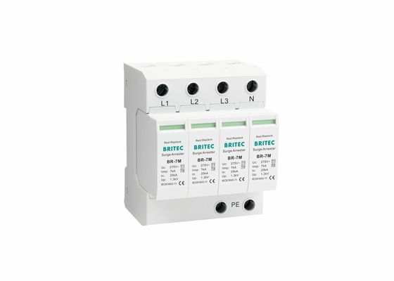 7ka T1+T2 Aşırı koruma cihazı Yıldırım yakalayıcı 4P Aşırı koruma cihazı