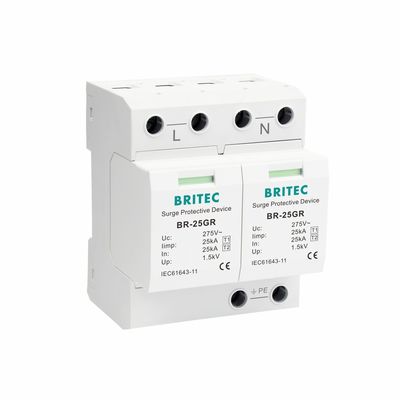 BRITEC BR-25GR 2P 275V Tip 1 Aşırı Koruma Aygıtı Yıldırım Koruyucusu