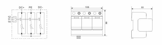 BRPV3-1000-20 DC SPD invertör artış koruması pv artış koruma cihazı artış filtre