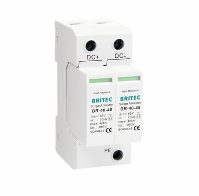 TY-40 24V 40KA Güneş Sistemleri için Termoplastik UL94-V0 malzemesi ile DC Aşınma Koruma Cihazı