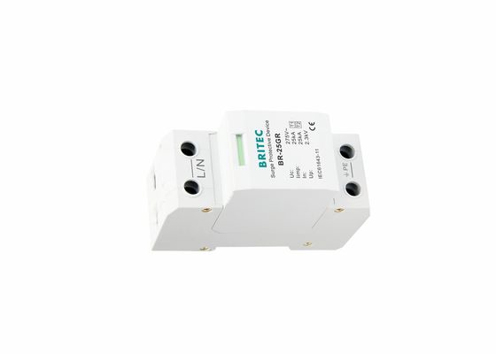 25kA Sınıf I Tipi 1 Sınıf B SPD Tek Fazlı Fırtına Engelli